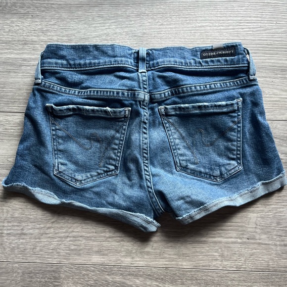 Citizens of Humanity Stretch Denim Shorts - Picture 2 of 4